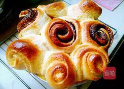 Illustration of how to make hazelnut butter sandwich bread 18