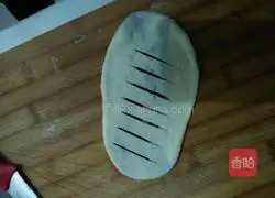 Illustration of making bean paste bread 4