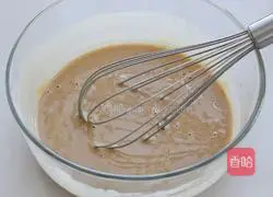 Illustration of how to make fried meat floss cake 2