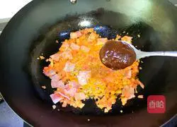 Illustration of how to make black pepper pasta 7