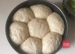 Illustration of how to make squid cheese flower bread 15