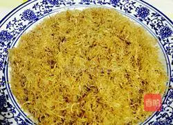 Illustration of how to make meat floss 13