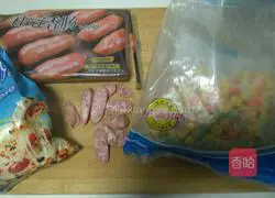 Illustration of how to make assorted sausage bread 3