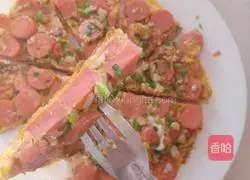 Illustration of how to make hot dog pancakes 6