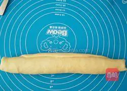 Illustration of making bean paste toast bread 10