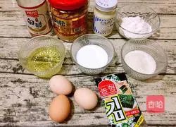 Illustration of how to make pork floss and clams 1