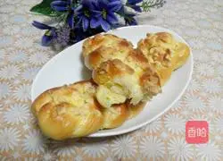 Illustration of how to make light cream braided bread 17