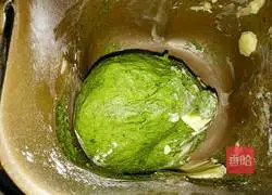 Spinach Illustration of making toast bread 4