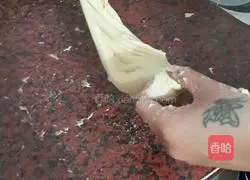 Illustration of making bean paste bread/raisin bread 6