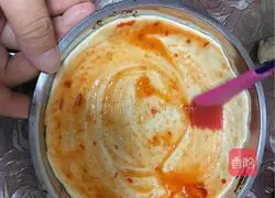 Vegetables (Fruits) Illustration of how to make pizza 5