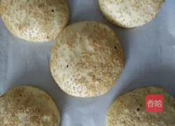 Illustration of how to make sesame hamburger buns 7