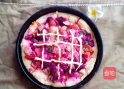 Illustration of how to make dragon fruit pizza 9
