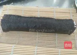 Illustration of how to make meat floss sushi 12