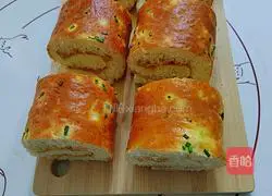 Illustration of how to make meat floss rolls (4 pieces) 15