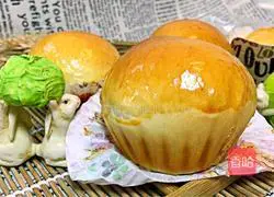 Illustration of how to make bean paste bread 22