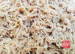 Illustration of homemade meat floss 7