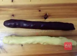 Illustration of how to make two-color cookies 9