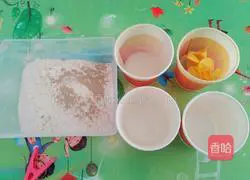 Illustration of making bean paste and annual ring bread 1