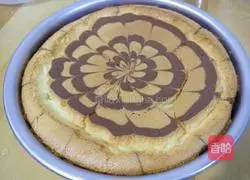 Illustration of how to make baby rice noodle latte art chiffon (8 inches) 20