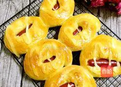 Illustration of how to make wheat germ hot dog buns 11