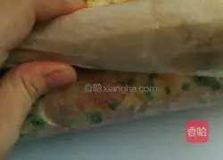 Custard Sauce Pork Floss Illustration of how to make bread rolls 11