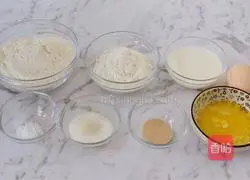 Illustration of how to make bread version of waffles 1