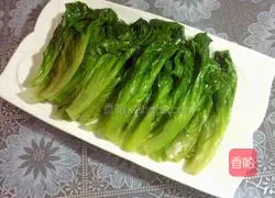 Illustration of how to make lettuce with oyster sauce 6