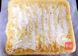 Illustration of how to make meat floss rolls 15