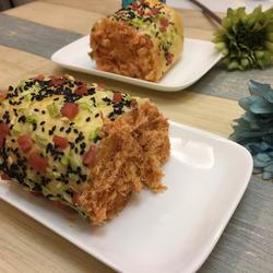 Pork floss rolls (Thousand Island dressing)