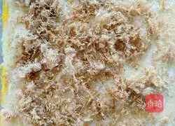 Illustration of how to make meat floss rolls 8