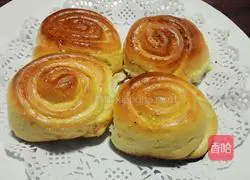 Illustration of how to make coconut bread 12