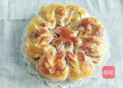 Illustration of making flower-shaped bean paste bread 20