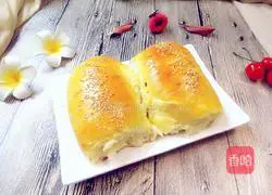 Illustration of how to make ham and cheese bread 19