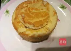 Illustration of how to make dragon fruit burst cake (four inches) 2