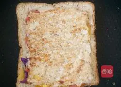 Illustration of making bread sandwich 5