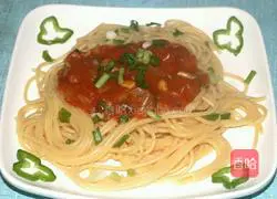 Illustration of how to make tomato and mushroom pasta 6