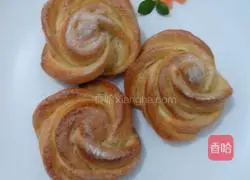 Illustration of homemade sweet rose bread 9
