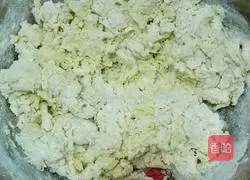 Illustration of how to make salad dressing and pork floss·bread 2