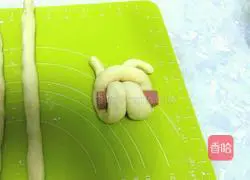 Illustration of how to make cute little rabbit bread 13