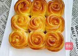 Illustration of how to make rose bread (hand-kneaded version) 12