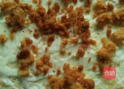Illustration of how to make meat floss rolls with custard sauce 10