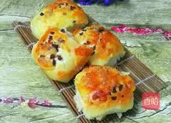 Illustration of how to make beef cheese bread (one-time fermentation) 9