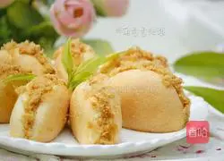 Illustration of how to make meat floss cake 18