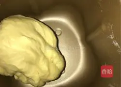 Illustration of making cheese and meat floss bread 2