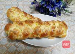 Illustration of how to make light cream braided bread 16