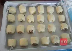 Illustration of making bean paste bread/raisin bread 20