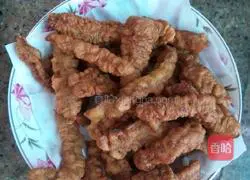 Illustration of how to make fried crispy pork 6