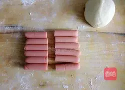 Ham Sausage Coconut Toast Bread (Flour version) Recipe 7