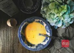 Beautiful Breakfast Matcha Bread Pudding Recipe Illustration 5