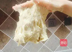 Hand-knead the dough and quickly knead it into a glove film (bread) - no beating, no waking up of the dough Practice illustration 4